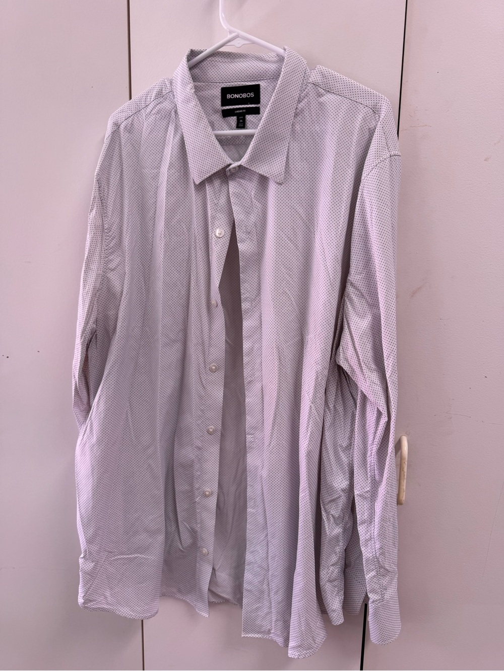 Bonobos Men's Light Gray Micro-Dot Dress Shirt